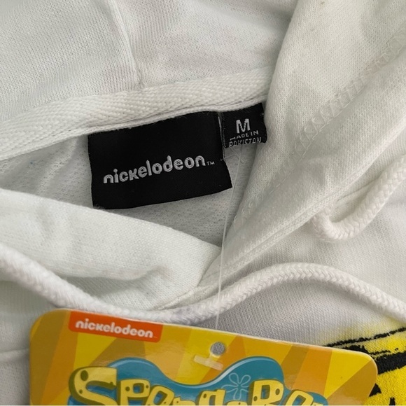 Nickelodeon authentic SpongeBob tie dye cropped hoodie sweater size M NWT - Picture 9 of 9